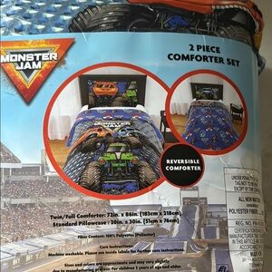 Monster Jam 2 piece  Comforter Set